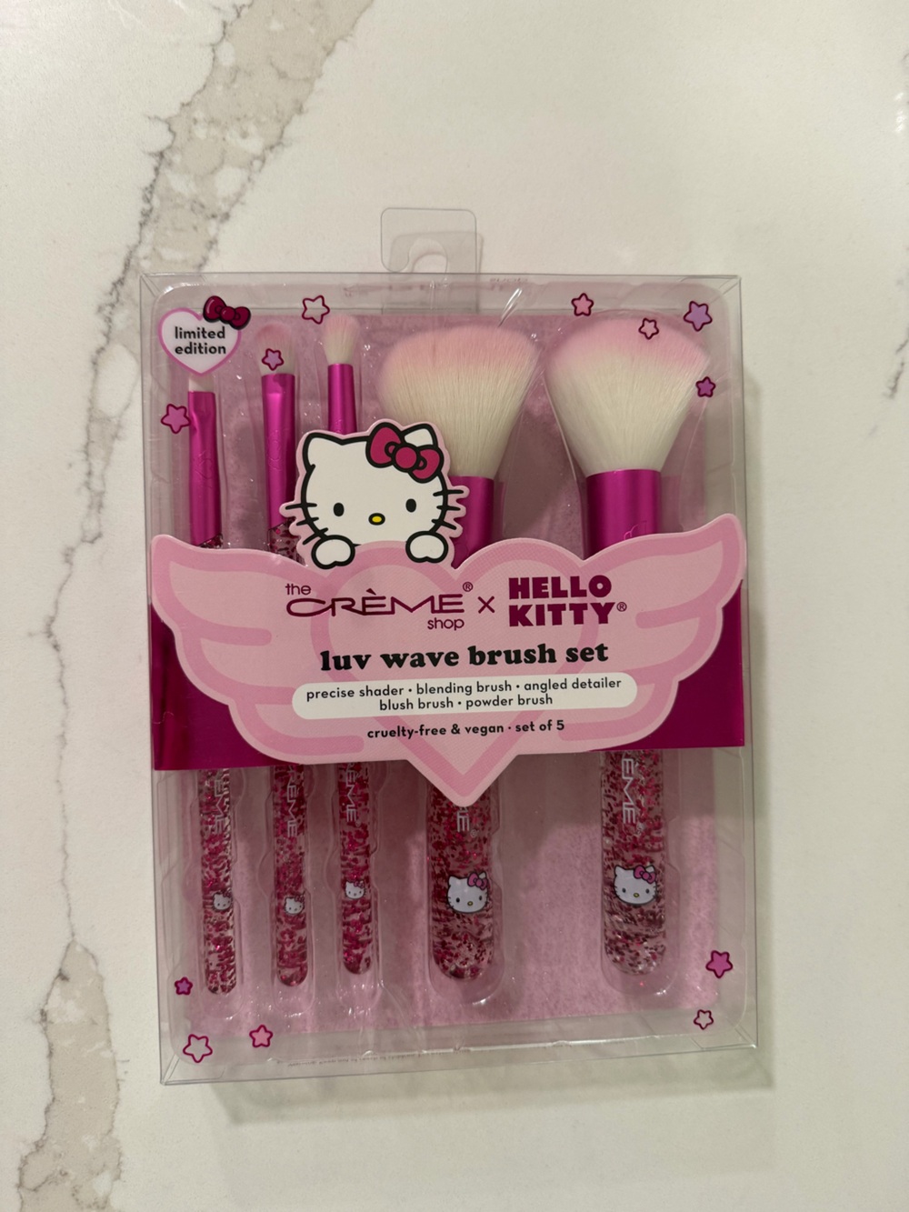 Hello Kitty Pink and White Kids Brush Set - Luv Wave